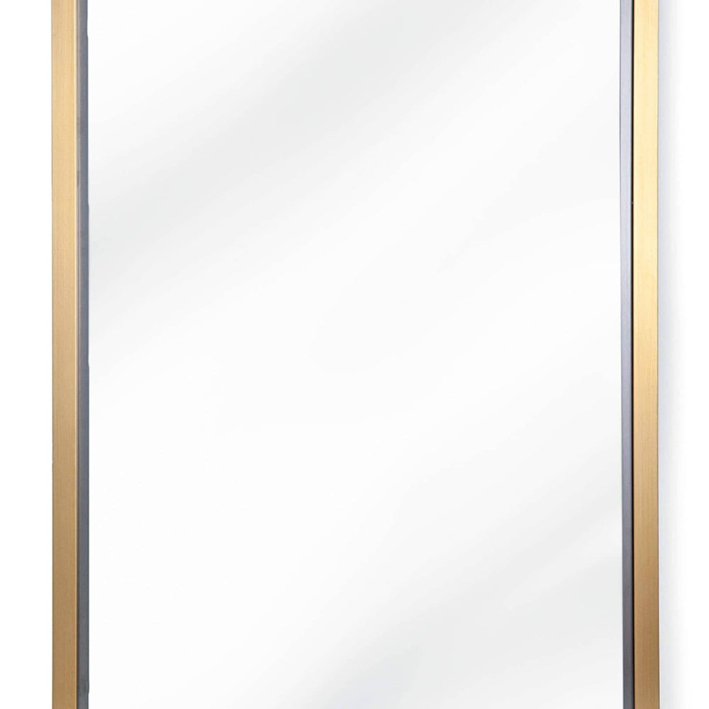 
                      
                        Rectangle Mirror (Natural Brass).
                      
                    