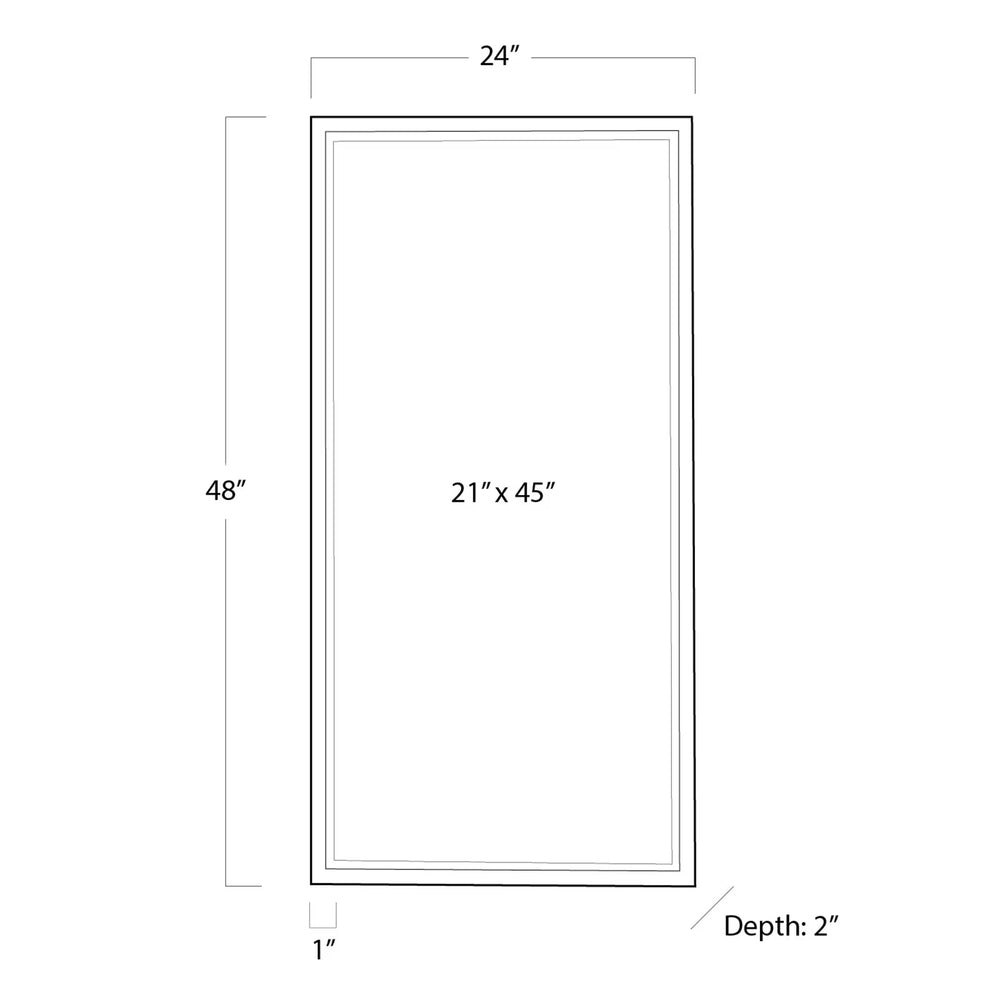 
                      
                        Rectangle Mirror (Steel).
                      
                    