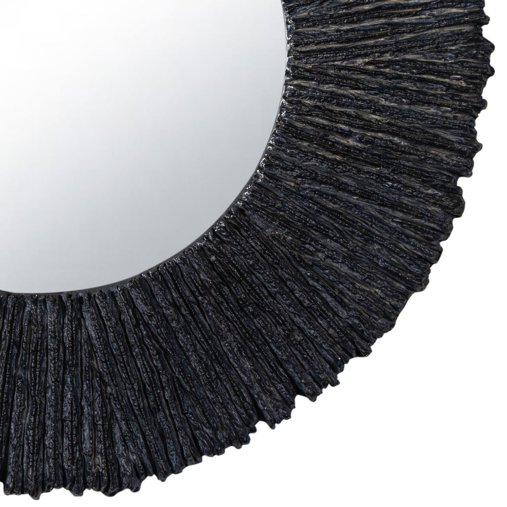 
                      
                        Slate Mirror Round (Black).
                      
                    