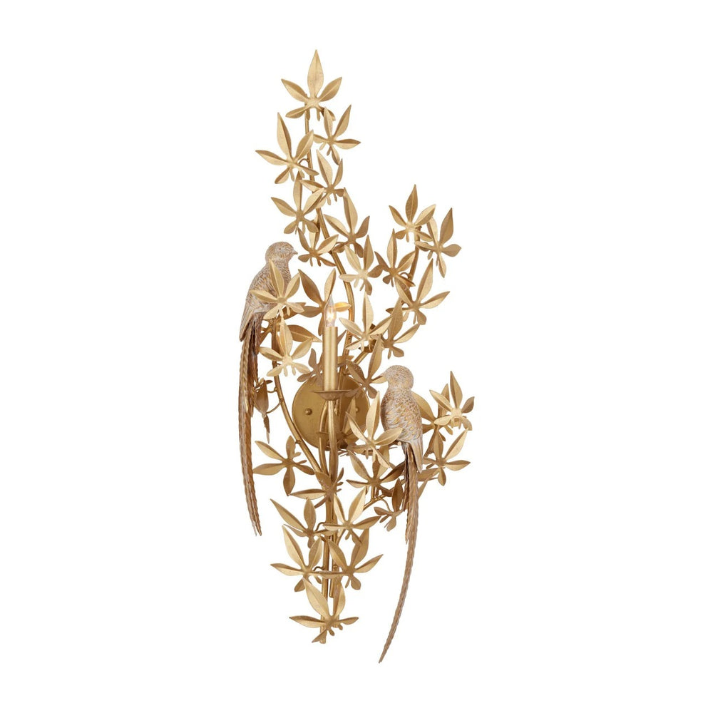 
                      
                        Aviary Gold Wall Sconce, Left
                      
                    