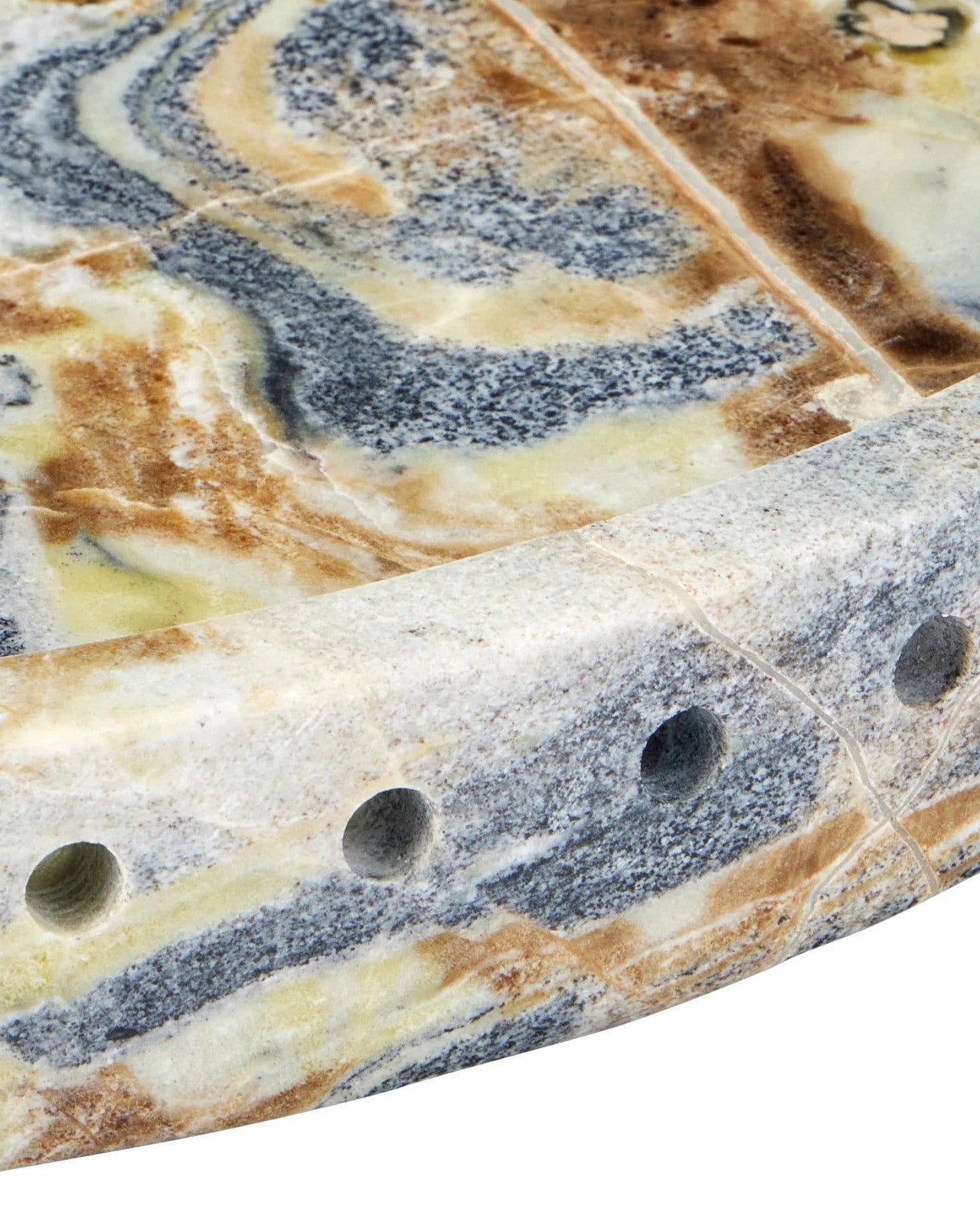 Freya Floral Jade Marble Tray