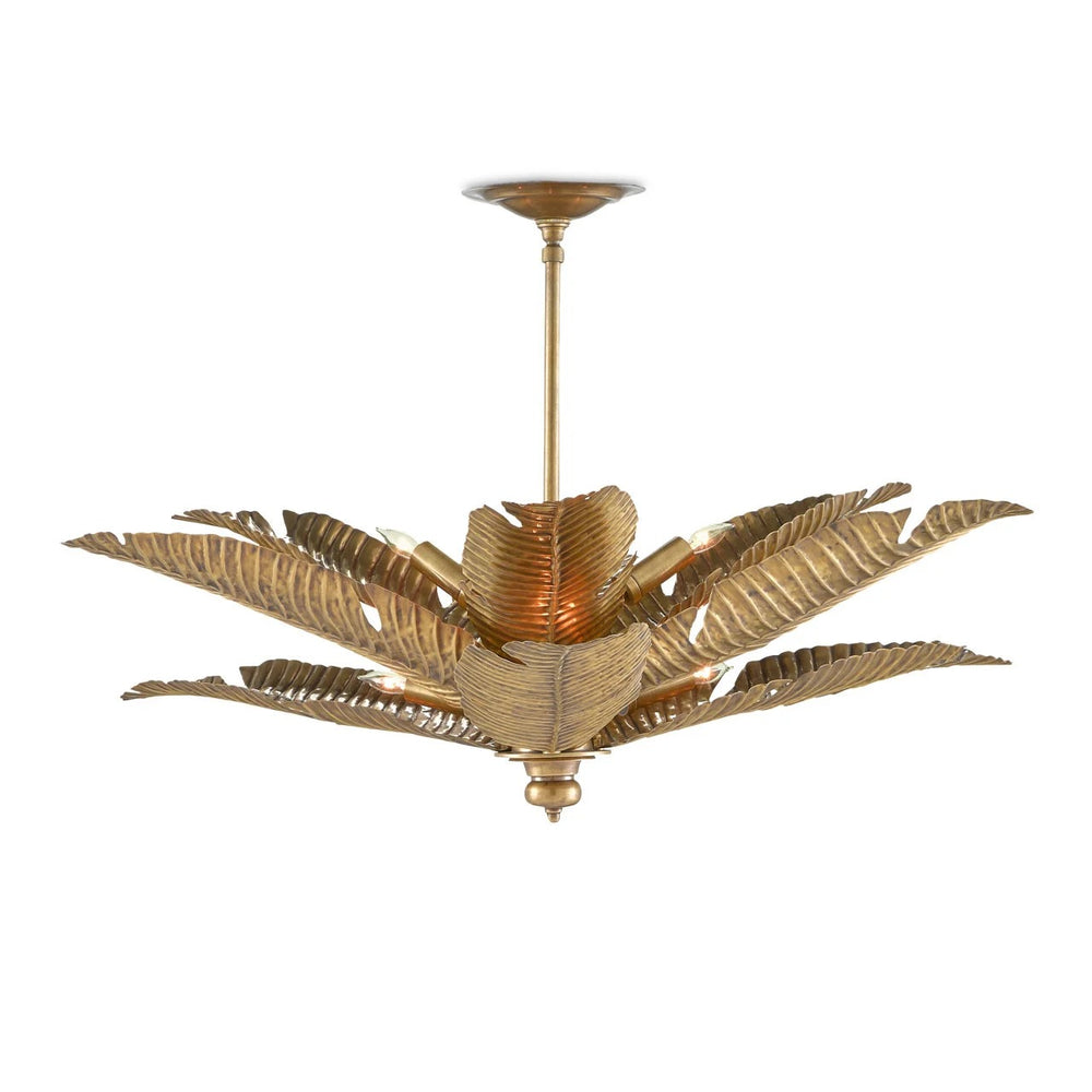 Tropical Gold Semi-Flush Mount