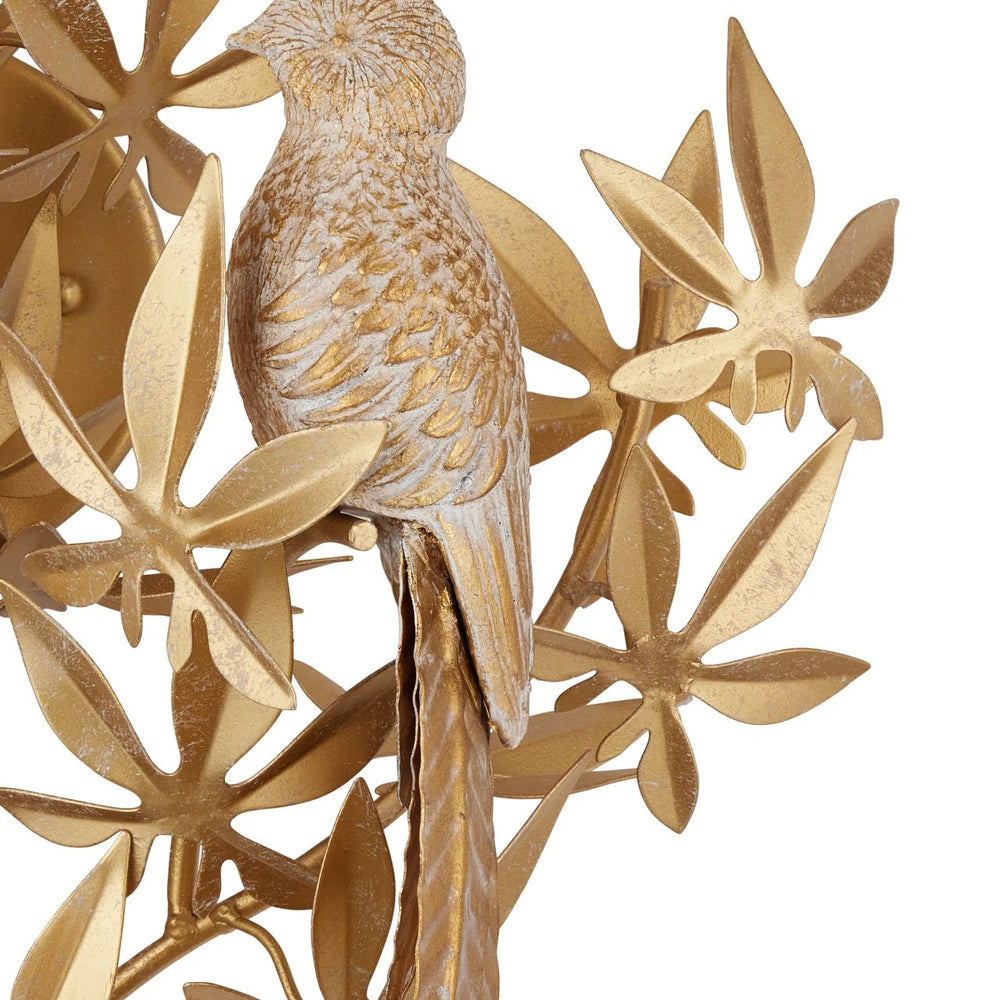 
                      
                        Aviary Gold Wall Sconce, Left
                      
                    