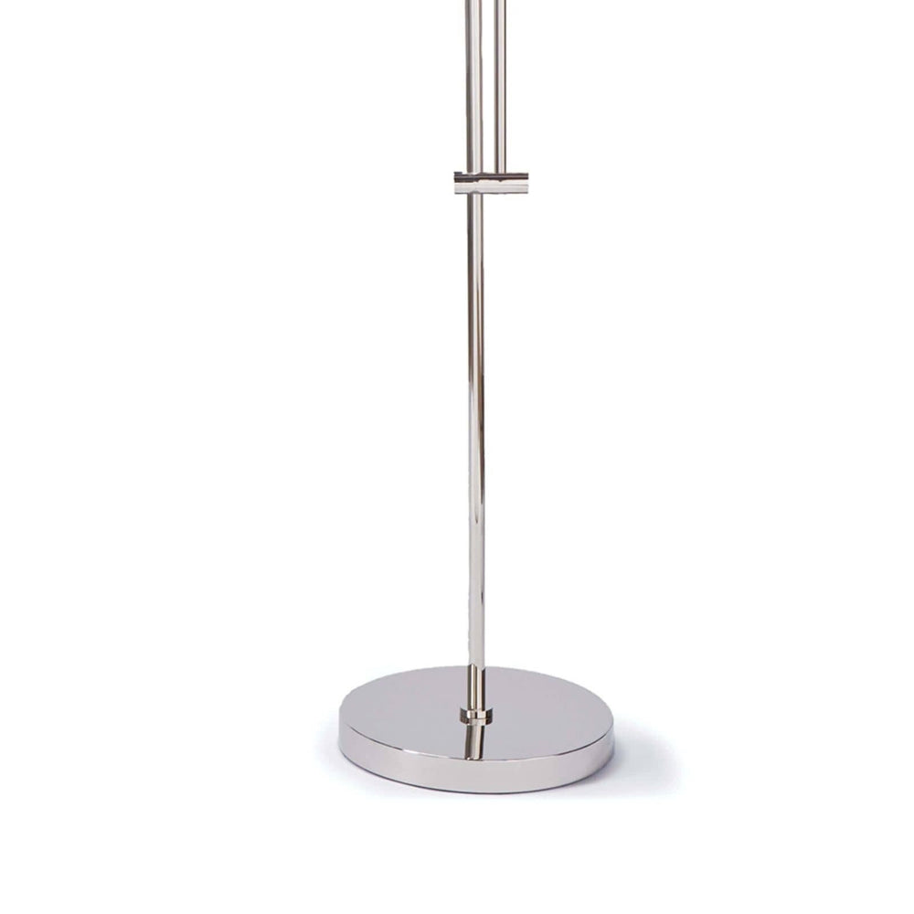 
                      
                        Arc Floor Lamp With Fabric Shade (Polished Nickel).
                      
                    
