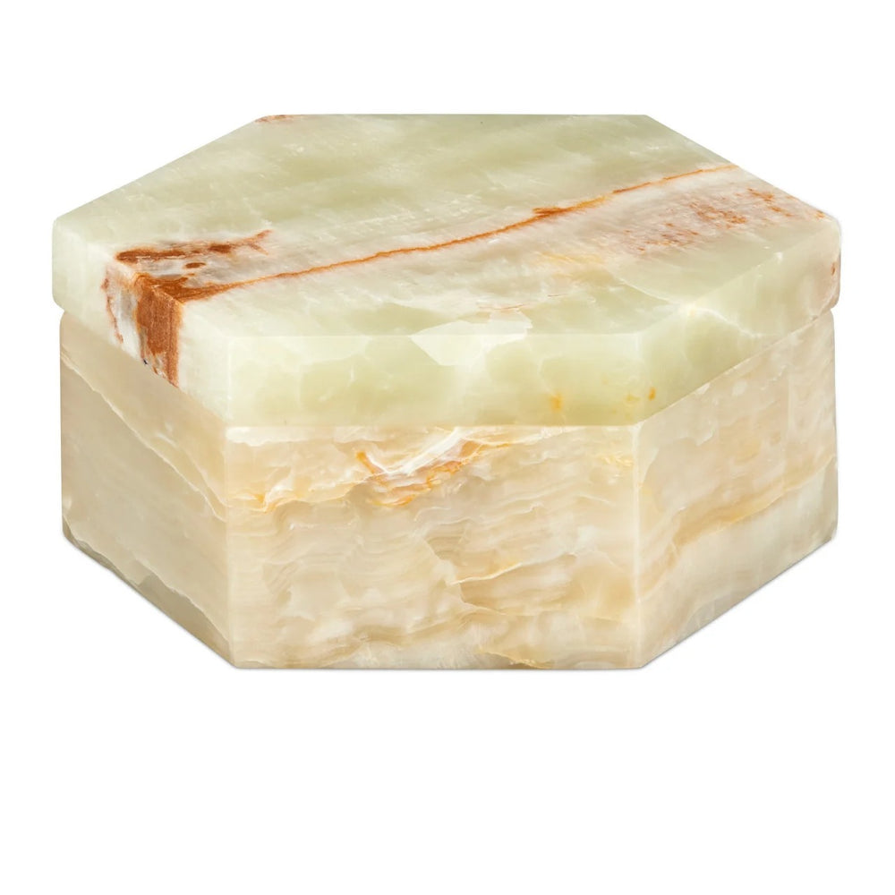 Arco Green Onyx Hexagon Box
