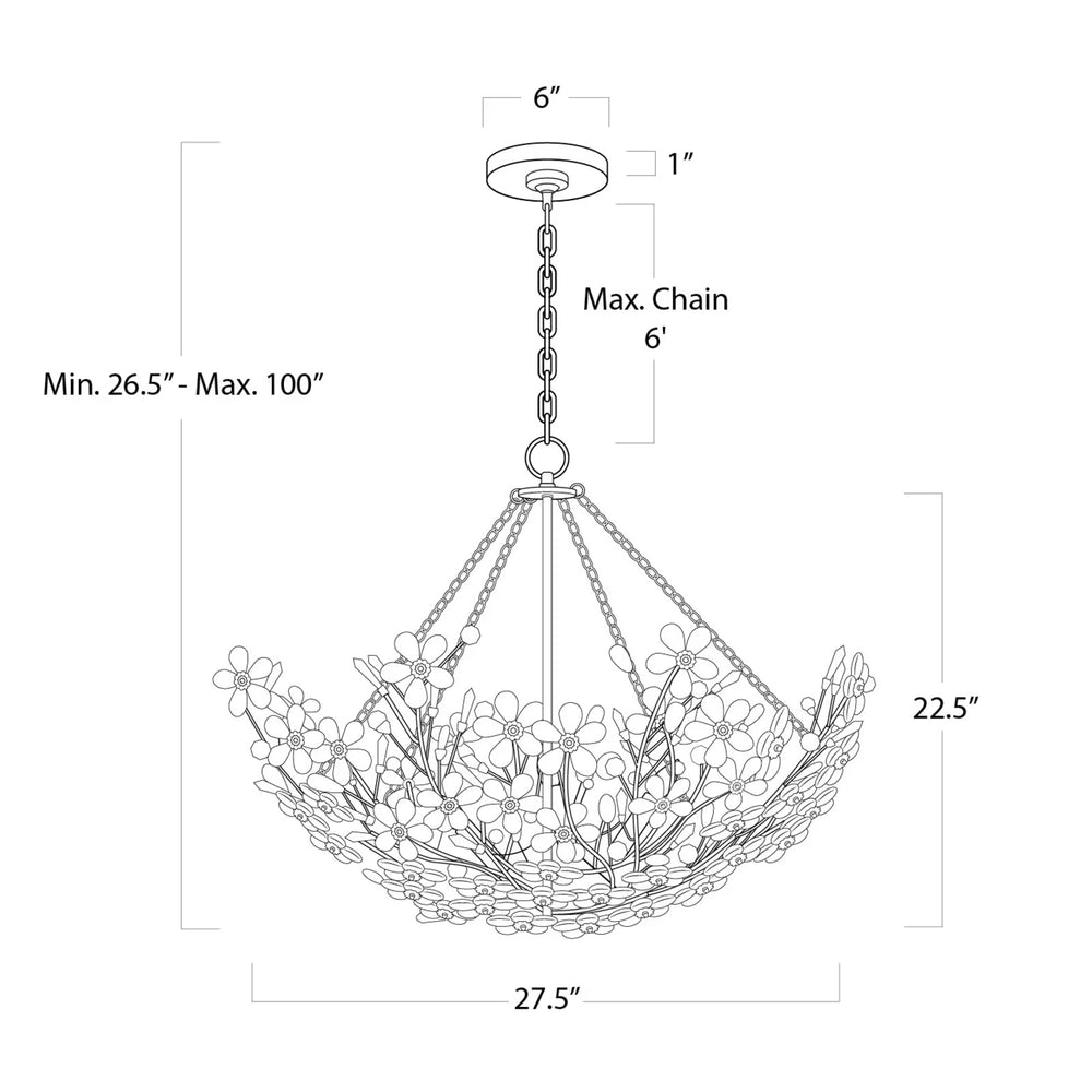 
                      
                        Cheshire Basin Chandelier (Gold Leaf).
                      
                    