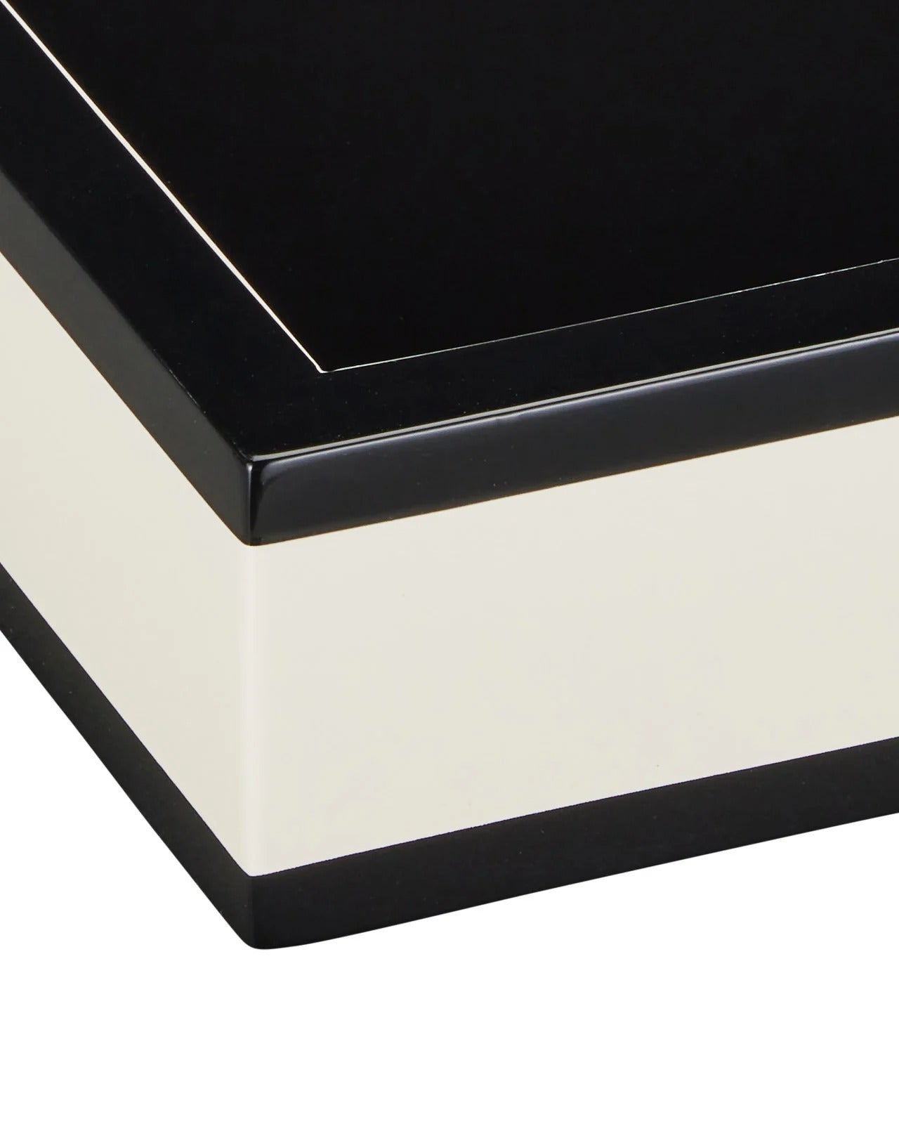 Ivory Lacquer Tray Set of 2