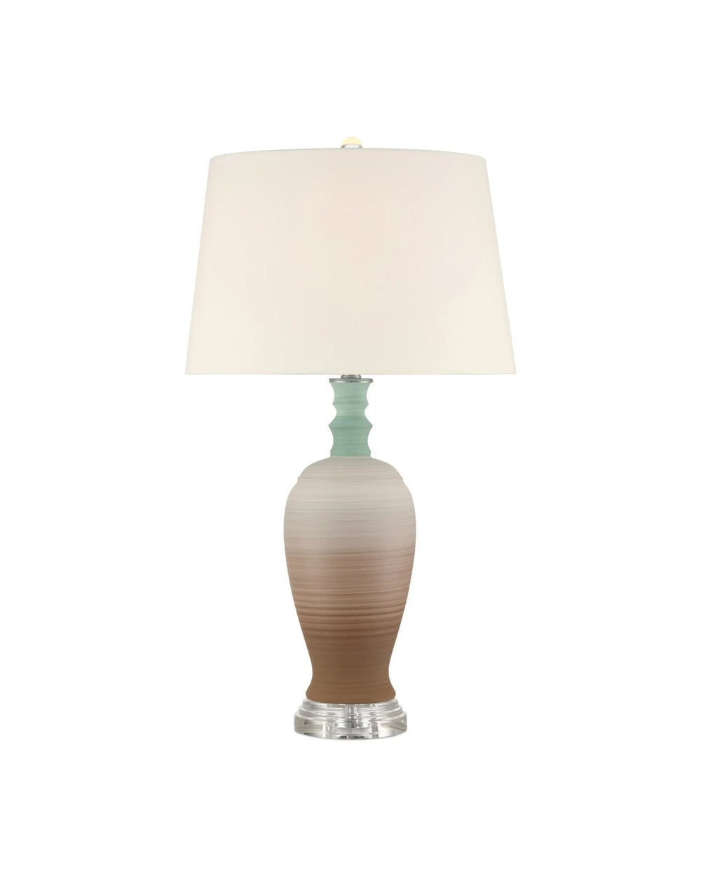 Happy 80's Brown & Pale Blue Table Lamp
