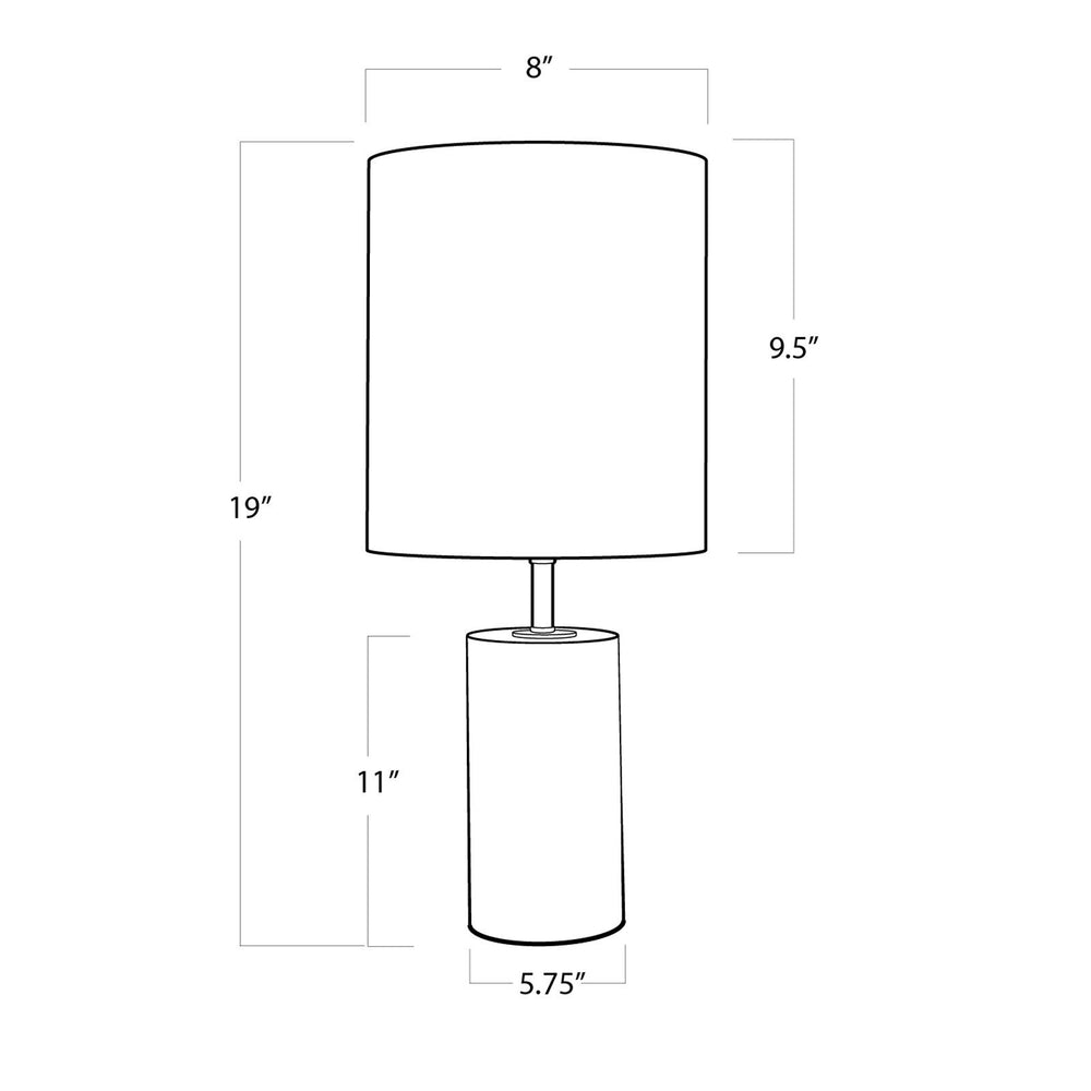 
                      
                        Jade and Brass Mini Cylinder Lamp
                      
                    
