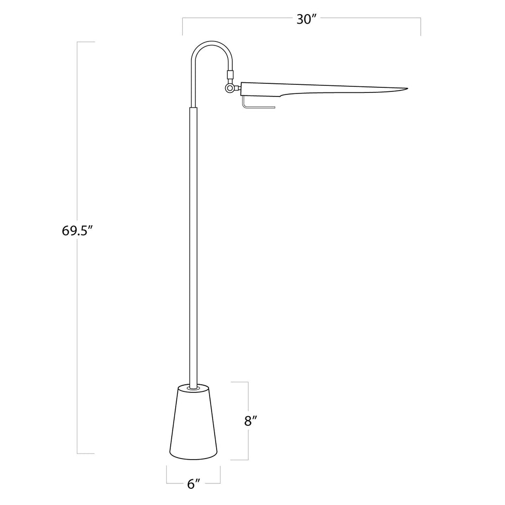 
                      
                        Raven Floor Lamp (Polished Nickel)
                      
                    