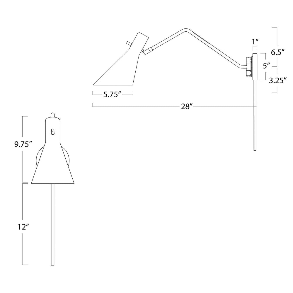 
                      
                        Spyder Single Arm Sconce (White and Natural Brass)
                      
                    