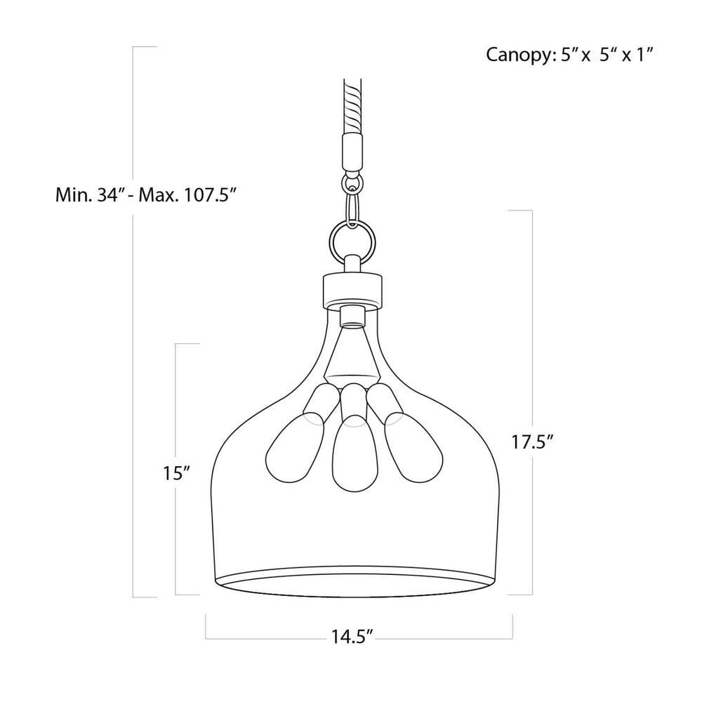 
                      
                        Demi John Pendant Large.
                      
                    