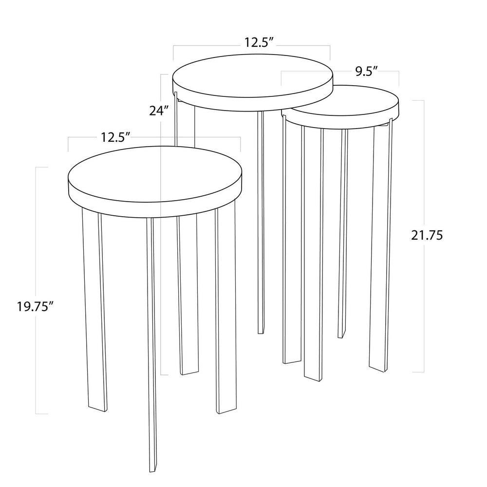 
                      
                        Andres Hair on Hide Mixer Table Set (Brass).
                      
                    