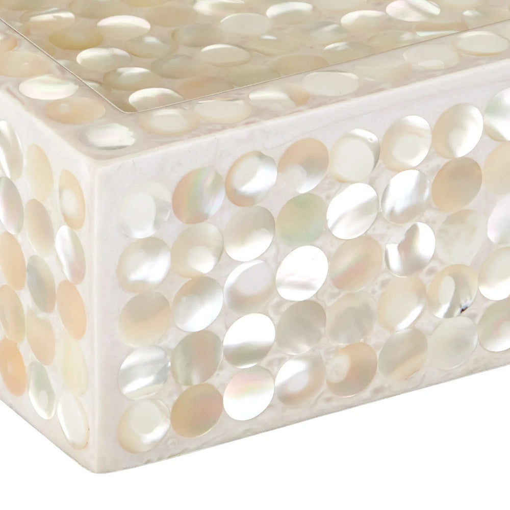 Gerri Dot Mother of Pearl Tray Set of 2
