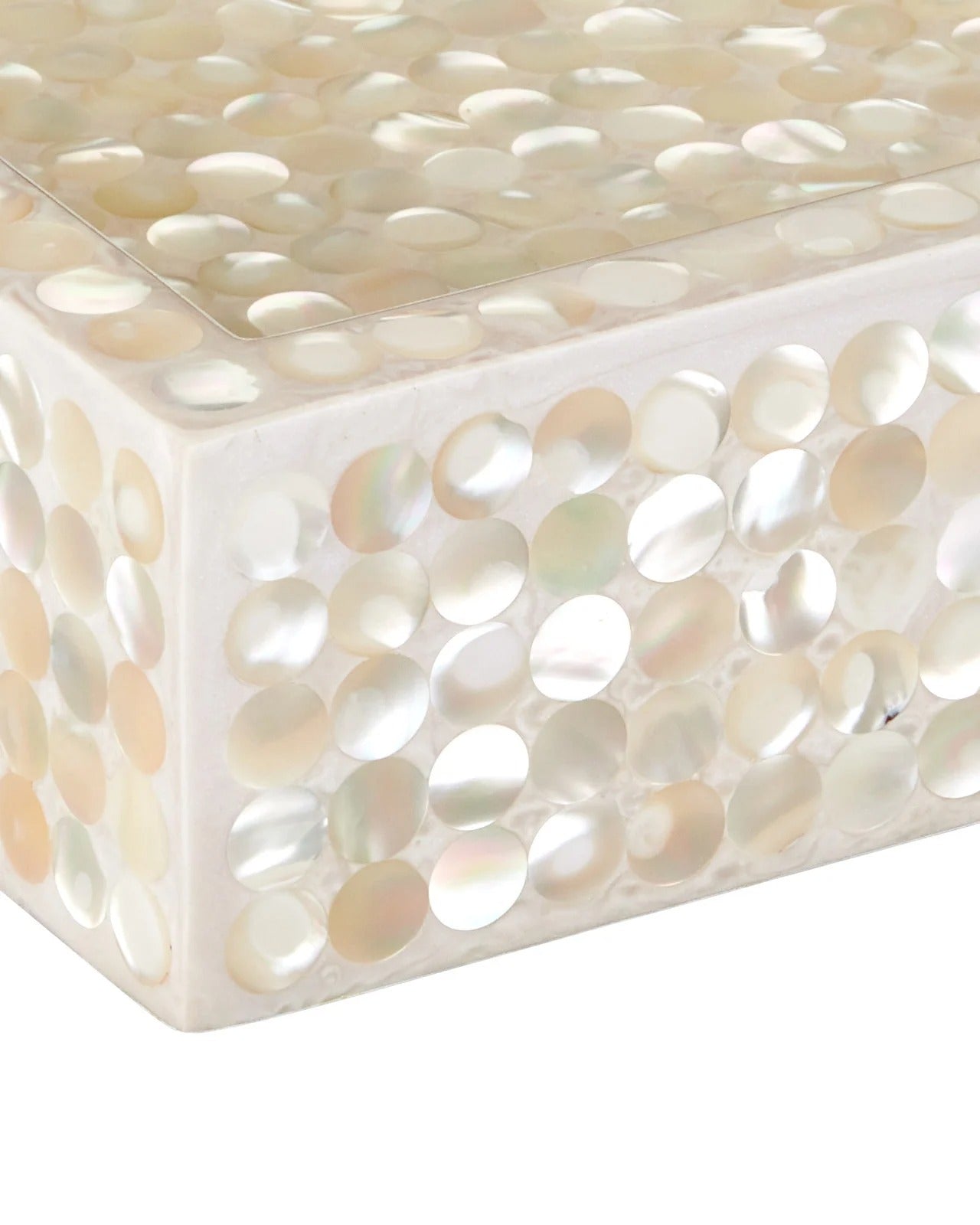 Gerri Dot Mother of Pearl Tray Set of 2