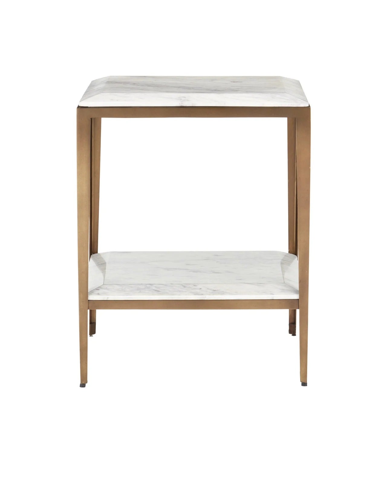 Oblique Marble Side Table