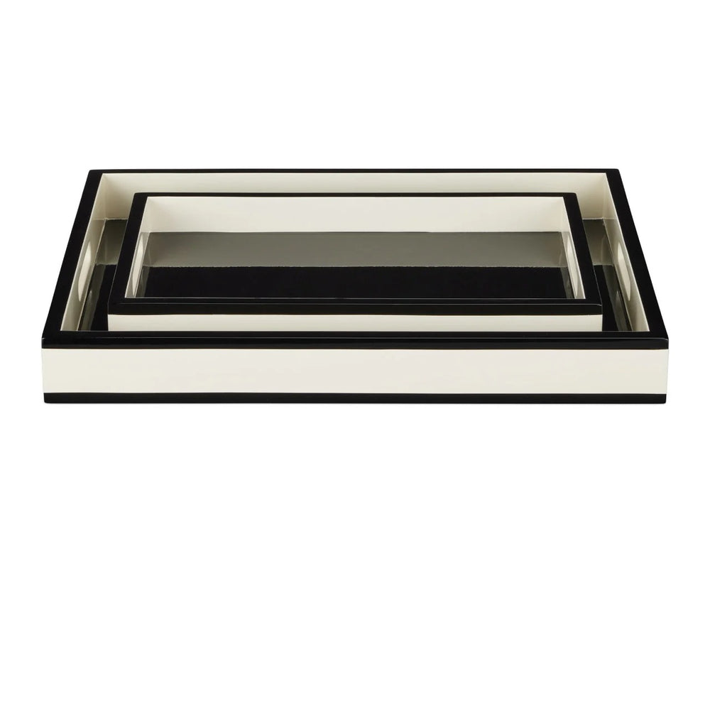 
                      
                        Ivory Lacquer Tray Set of 2
                      
                    