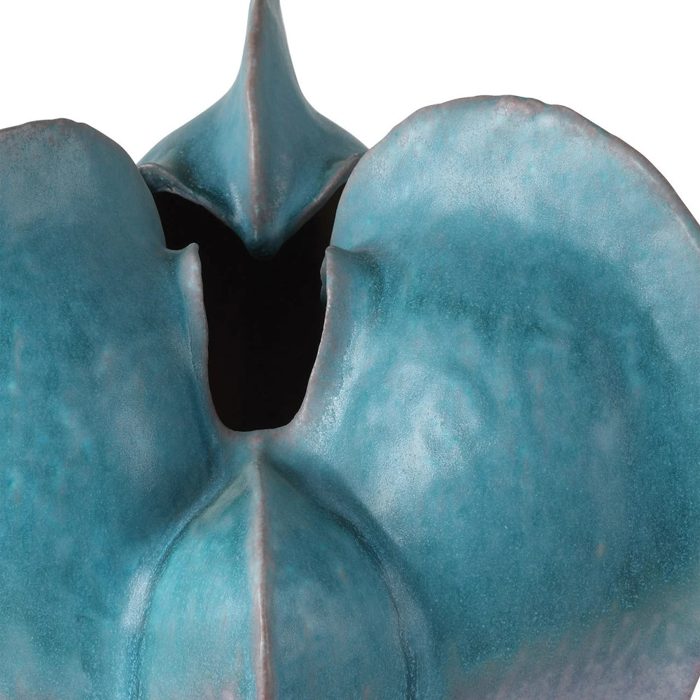 Free-Form Blue Vase