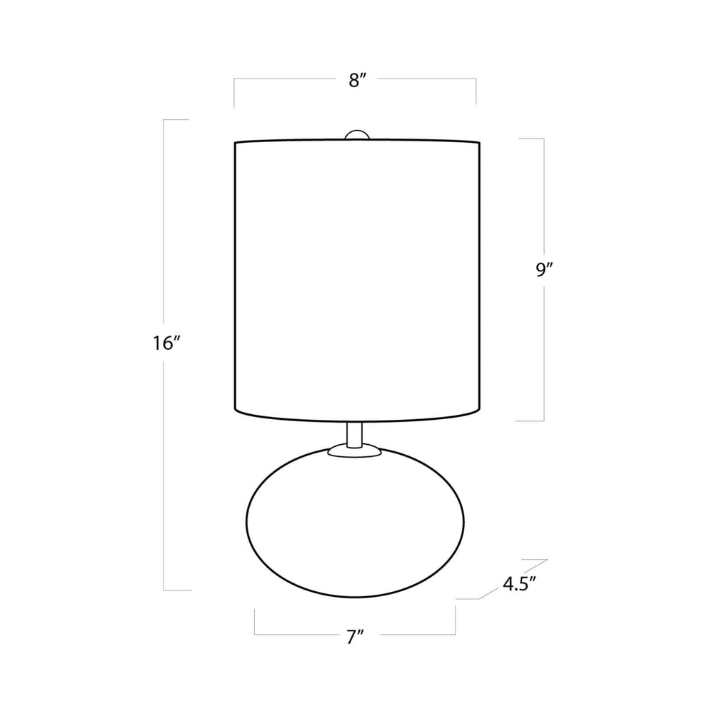 
                      
                        Alabaster Mini Orb Lamp.
                      
                    