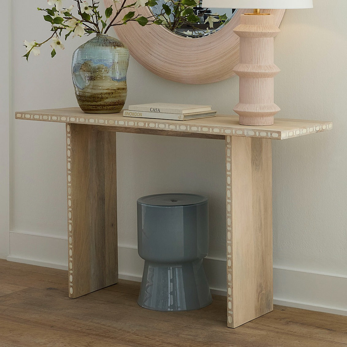 Huntington Garden Stool - Blue