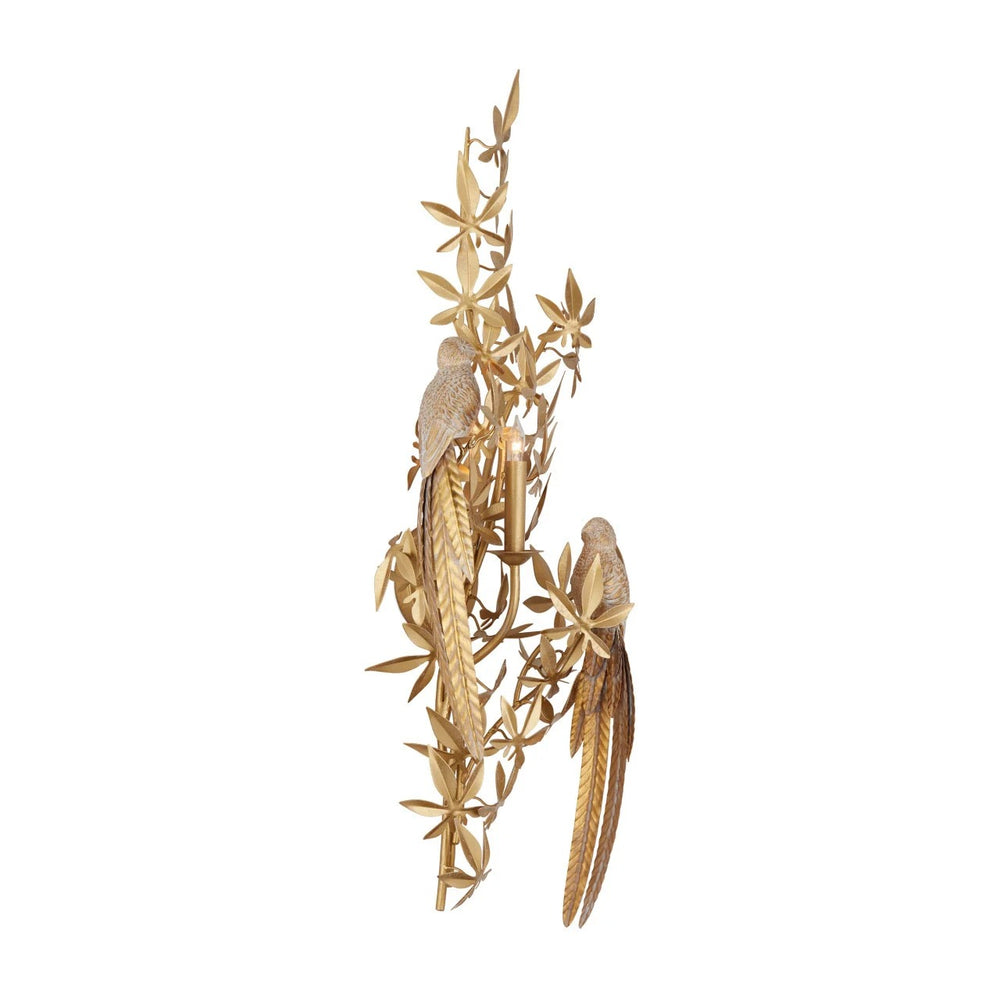 
                      
                        Aviary Gold Wall Sconce, Left
                      
                    