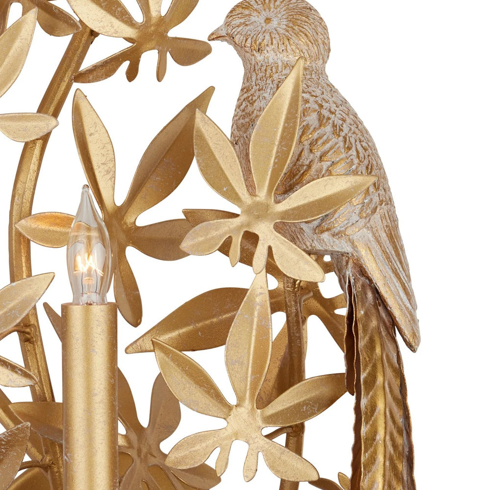 
                      
                        Aviary Gold Wall Sconce, Right
                      
                    