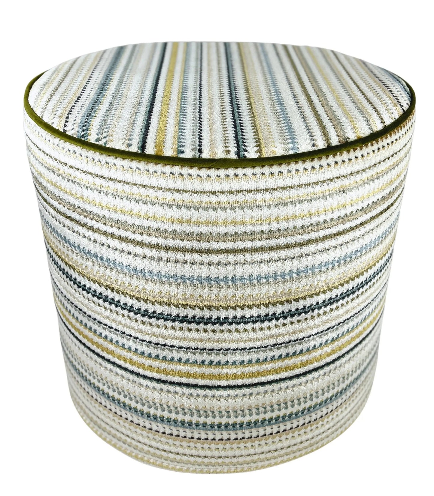 Perch Tristan- Blue/Cream Stool w/ Cord