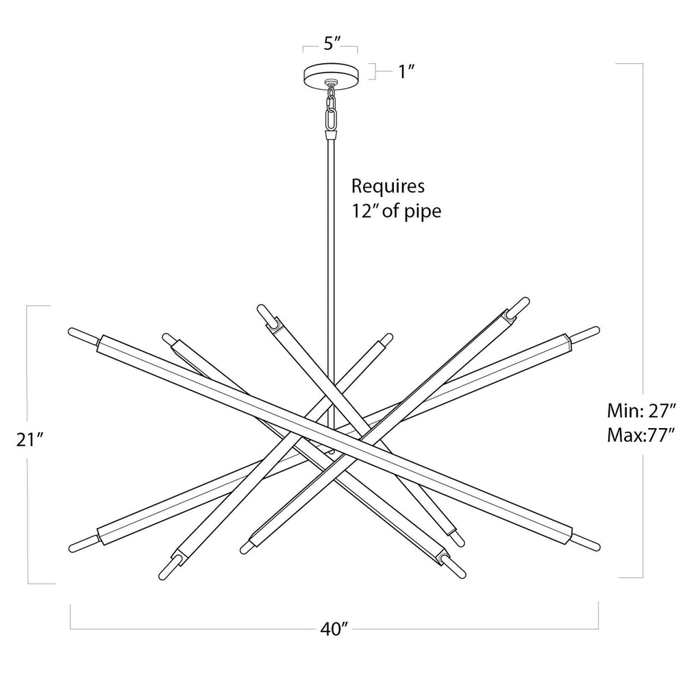 
                      
                        Viper Chandelier (Polished Nickel)
                      
                    