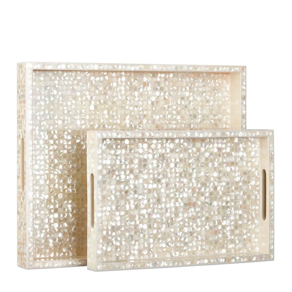 
                      
                        Gerri Dot Mother of Pearl Tray Set of 2
                      
                    