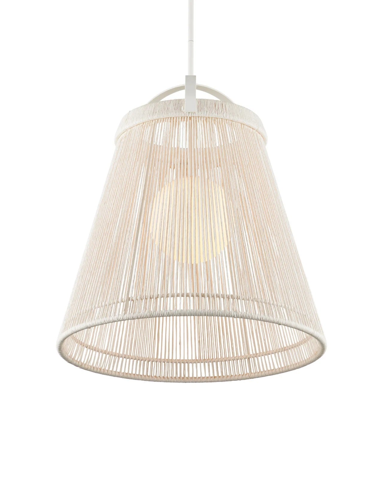 Parnell Medium White Pendant