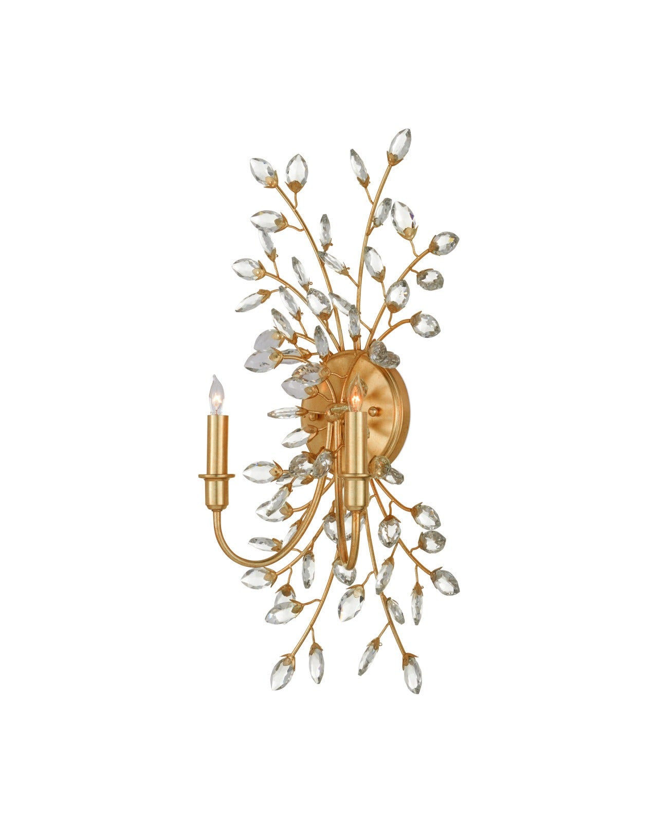 Forget-Me-Not Gold Wall Sconce - Thumbnail 5