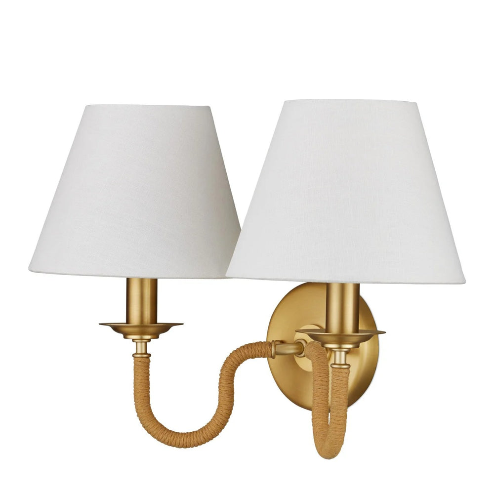 
                      
                        Adala Brass Wall Sconce
                      
                    