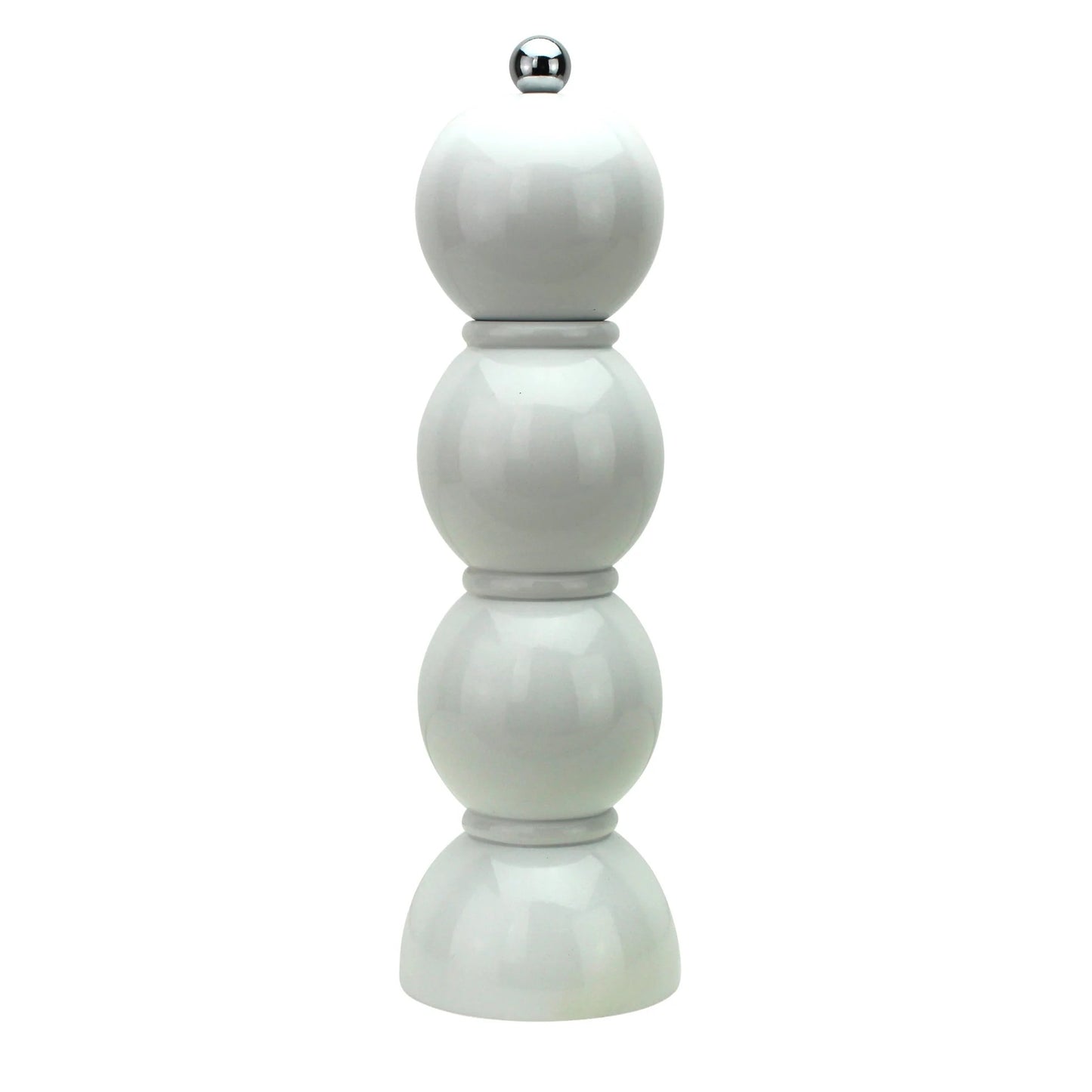 White Bobbin Salt or Pepper Mill