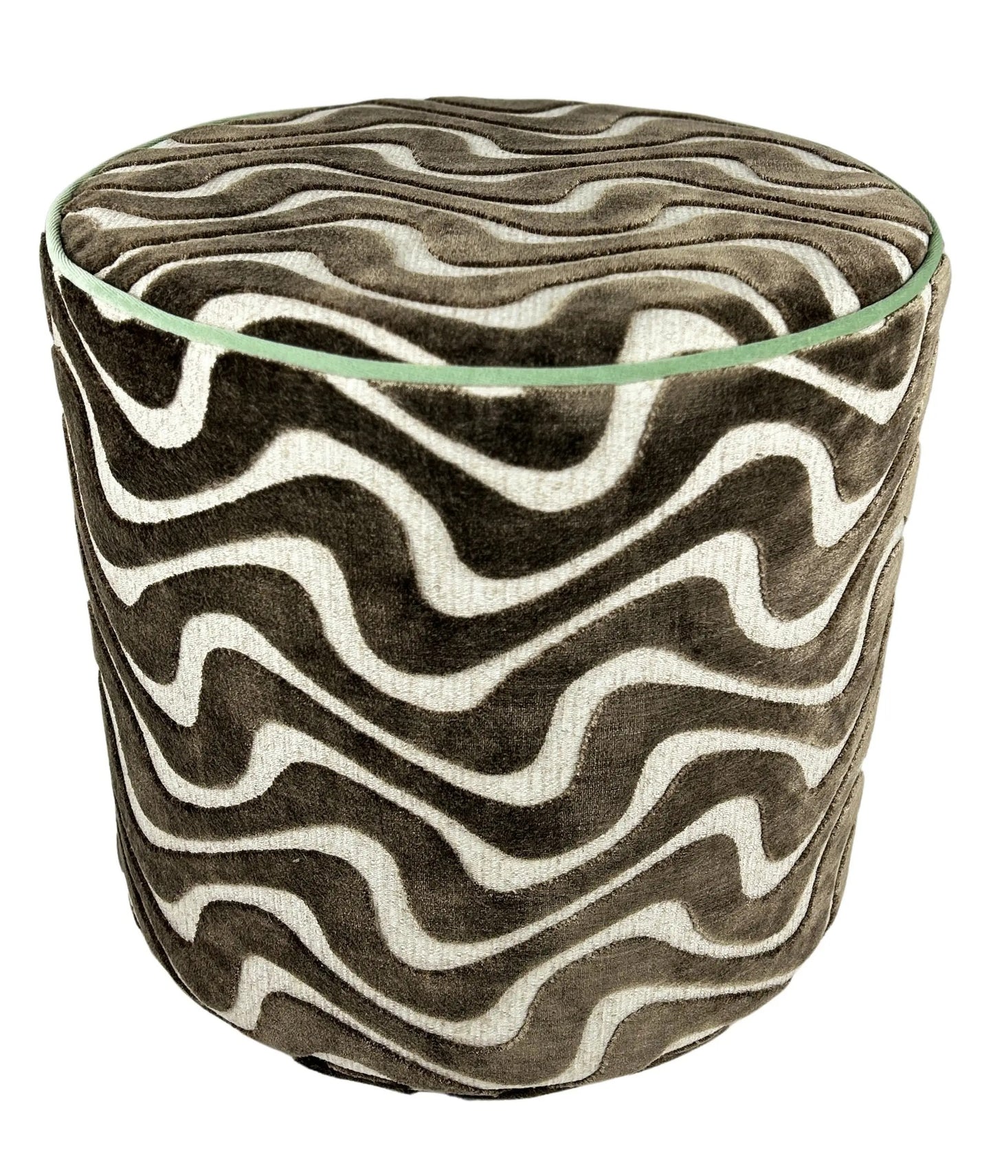 Perch Isabel - Brown/Beige Stool w/ Cord