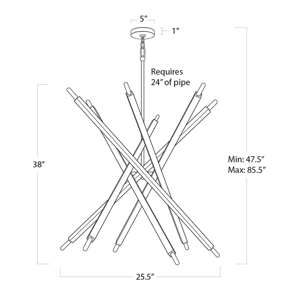 
                      
                        Viper Chandelier (Polished Nickel)
                      
                    