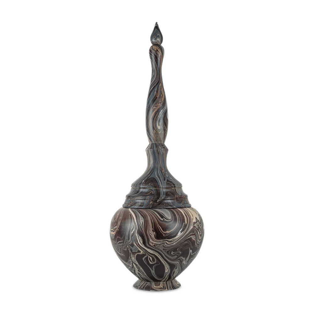 Marbleized Tall Turret Box