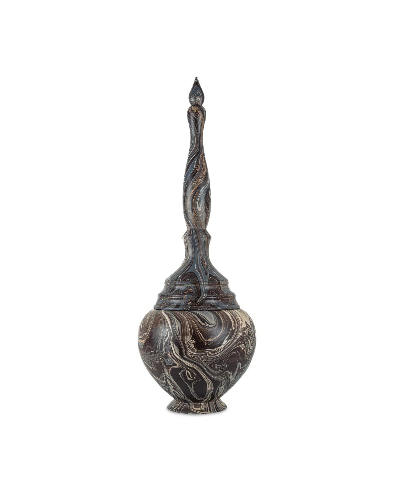 Marbleized Tall Turret Box