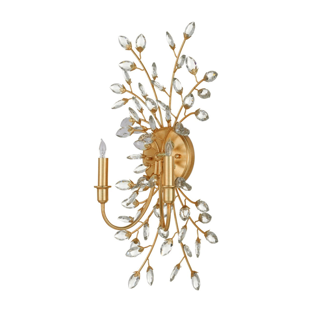 
                      
                        Forget-Me-Not Gold Wall Sconce
                      
                    