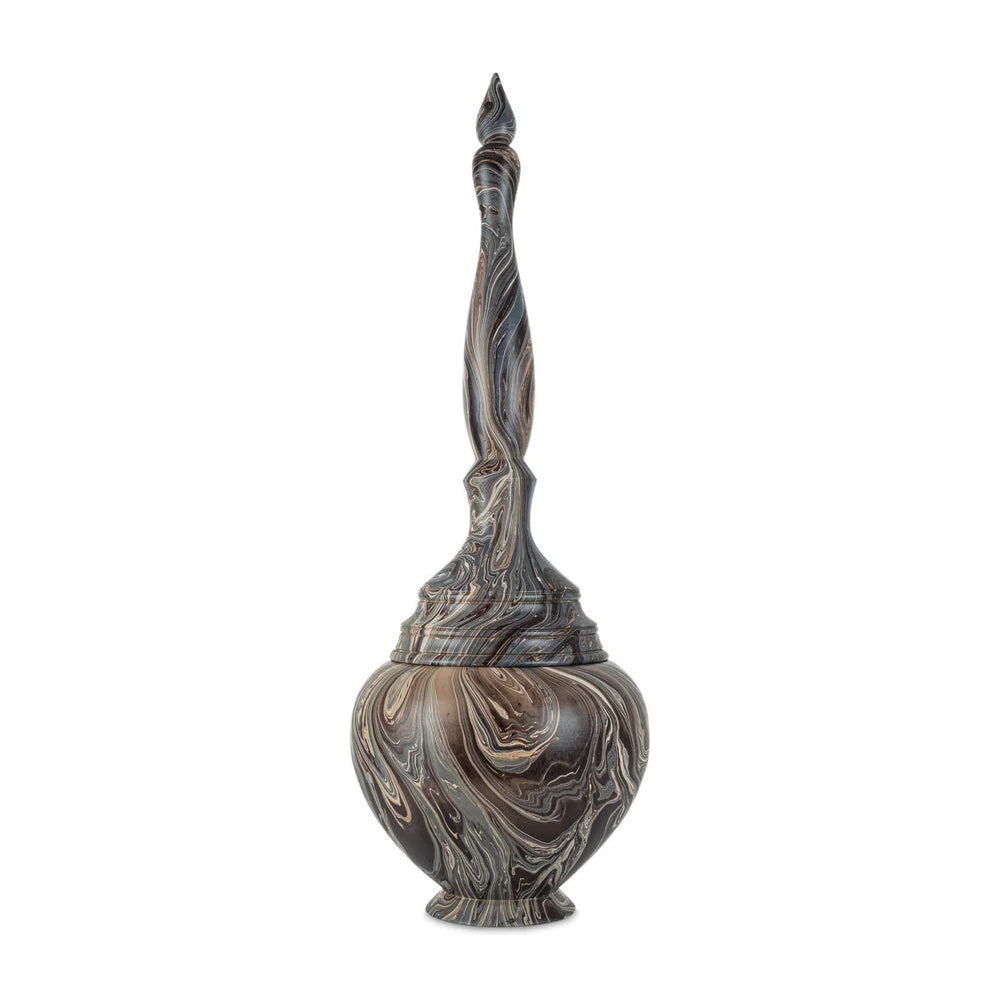 Marbleized Tall Turret Box