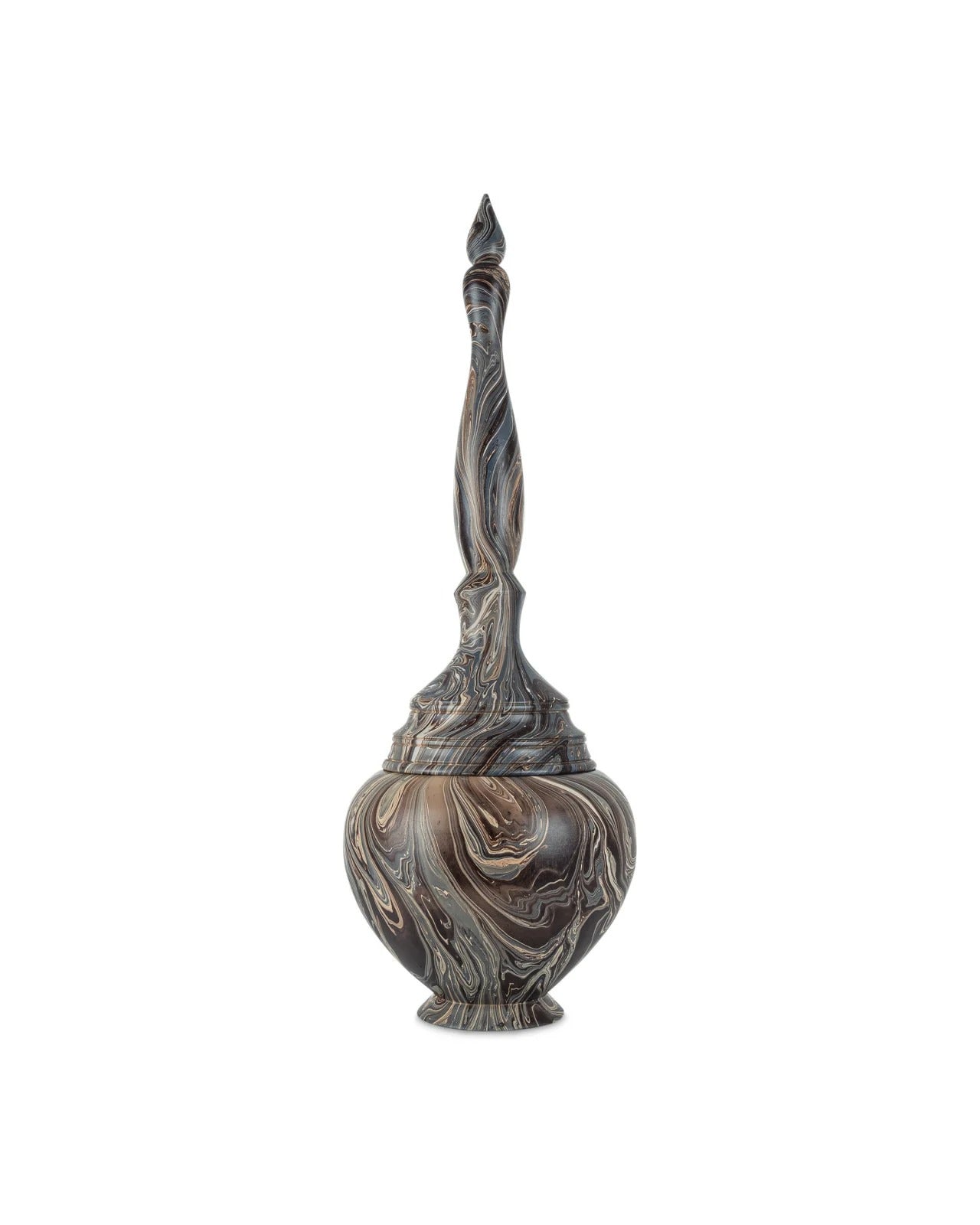 Marbleized Tall Turret Box