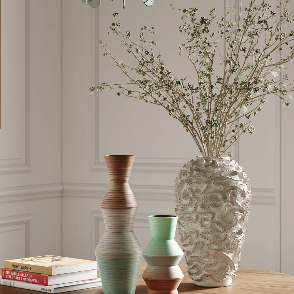 
                      
                        Happy 80's Brown & Pale Blue Vase Set of 2
                      
                    
