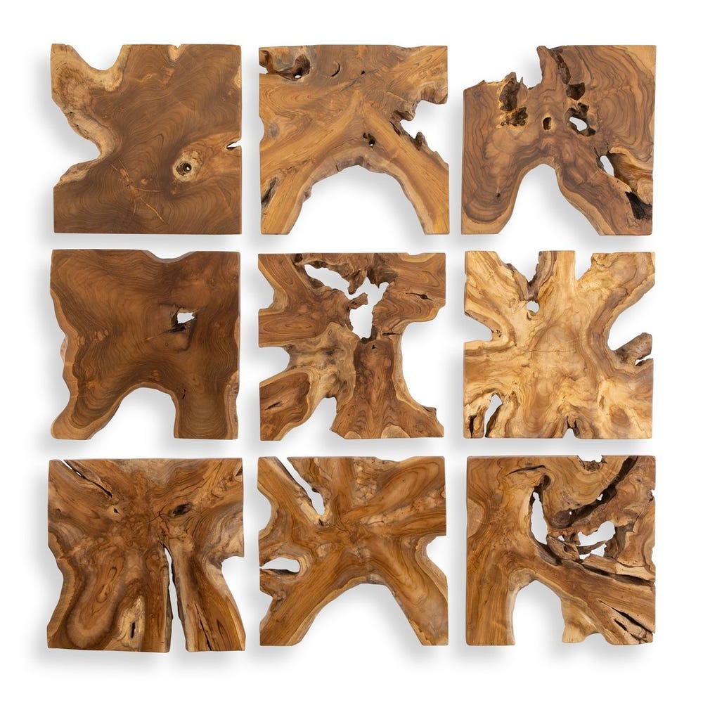 
                      
                        Talia Outdoor Wood Wall Decor - Set of 9
                      
                    