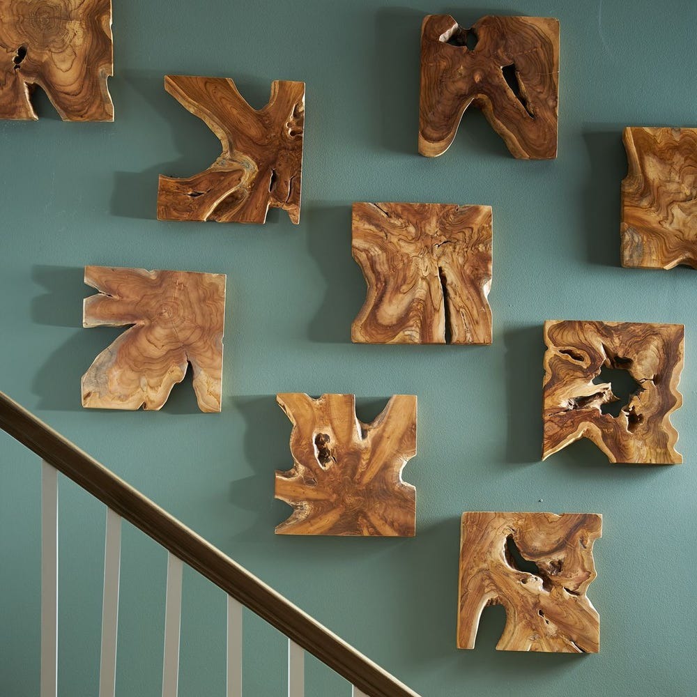 
                      
                        Talia Outdoor Wood Wall Decor - Set of 9
                      
                    
