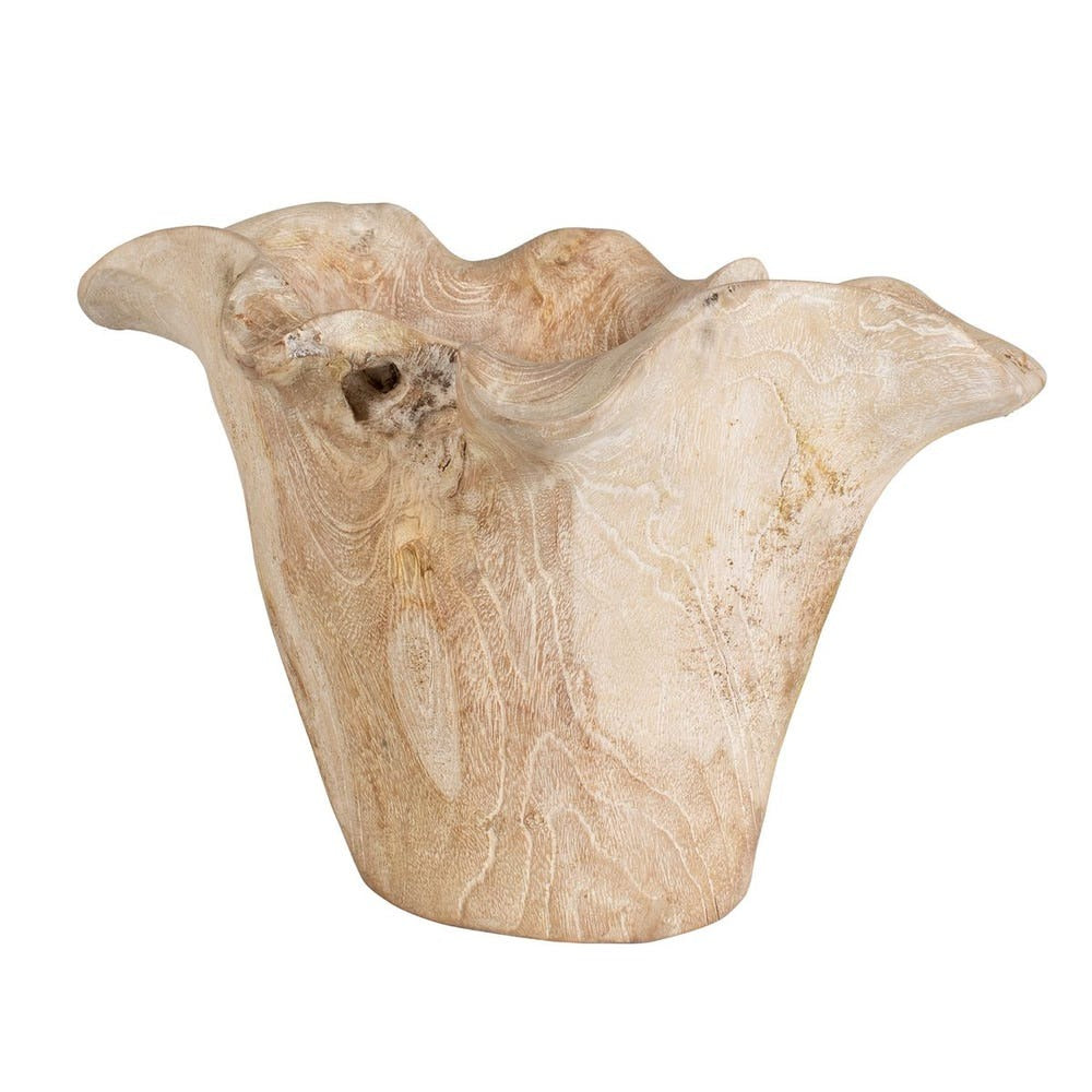 
                      
                        Teak Flow Outdoor Bowl - White Wash.
                      
                    