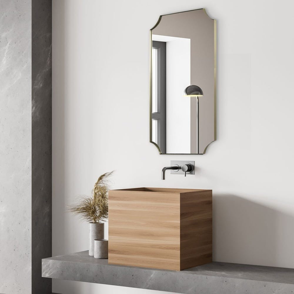 Lennox Mirror - Brass
