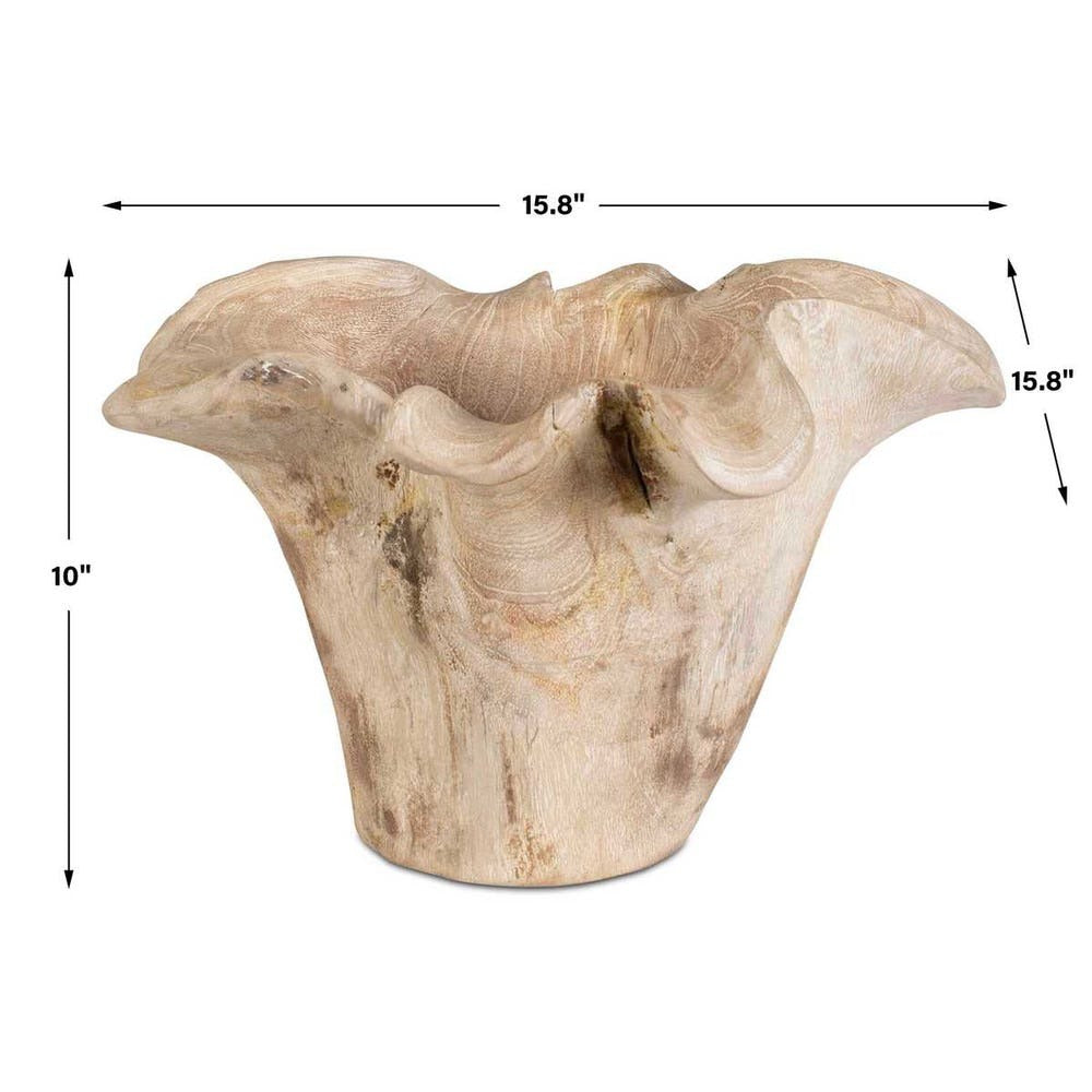 
                      
                        Teak Flow Outdoor Bowl - White Wash.
                      
                    