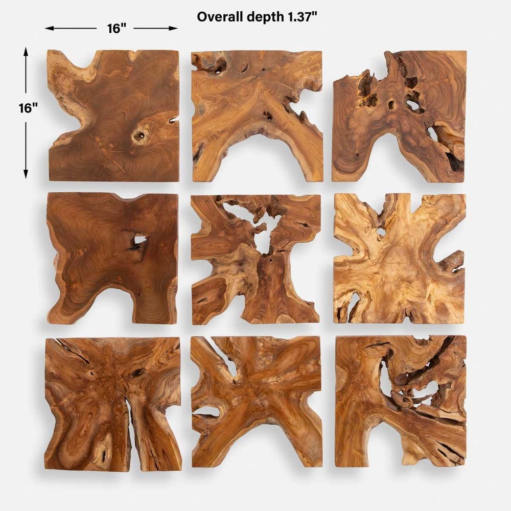 
                      
                        Talia Outdoor Wood Wall Decor - Set of 9
                      
                    