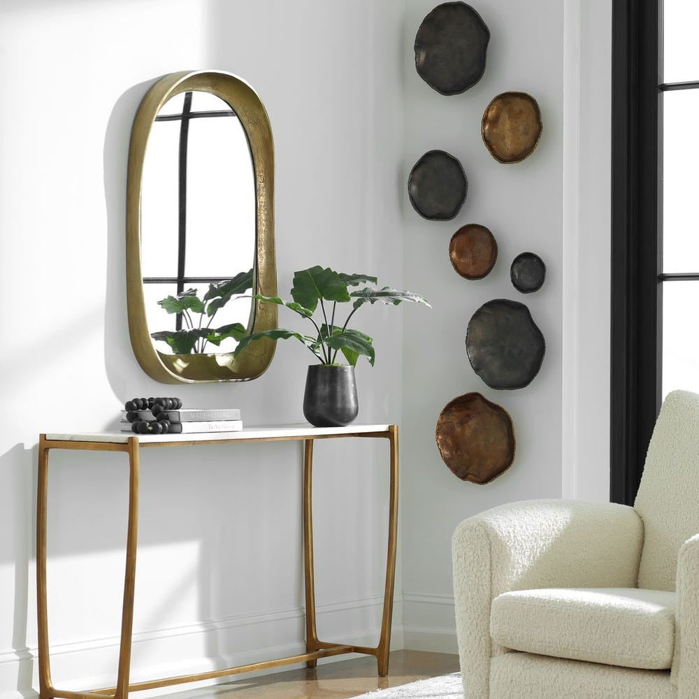 
                      
                        Lucky Coins Outdoor Metal Wall Decor Set of 4 - Brass
                      
                    