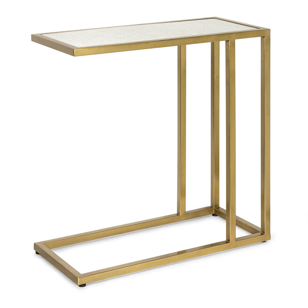 Echelon Sofa Hugger Table (Natural Brass).