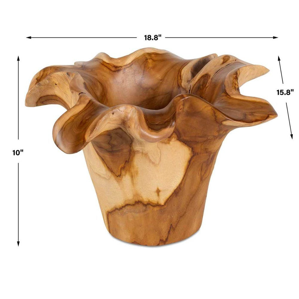 
                      
                        Teak Flow Outdoor Bowl - Natural.
                      
                    